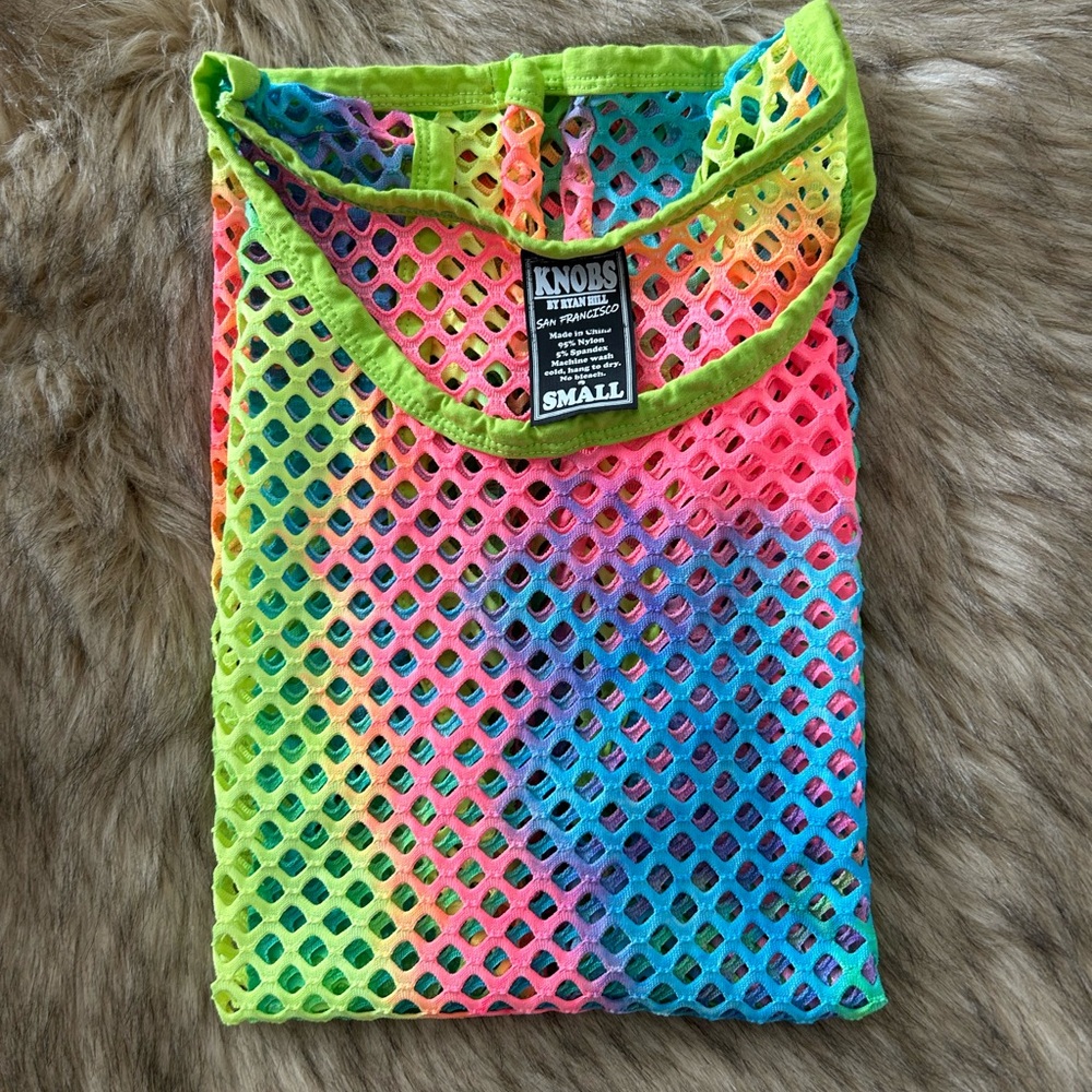 KNOBS BY RYAN HILL , SAN DIEGO See through tank top.